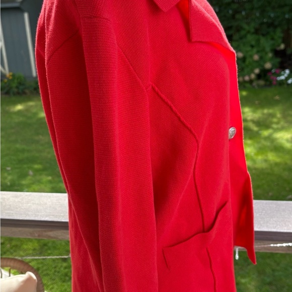 Rachel Zoe knit jacket / fire engine red - Picture 6 of 7